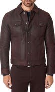 John Varvatos Andrew Leather Trucker Jacket