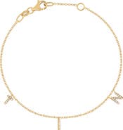 Bony Levy Icon Personalized Diamond Charm Bracelet