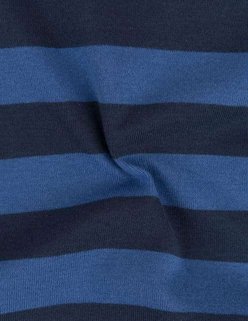 Leveret Kids Cotton Footed Pajamas, Solids, Stripes & Tie Dye In Blue