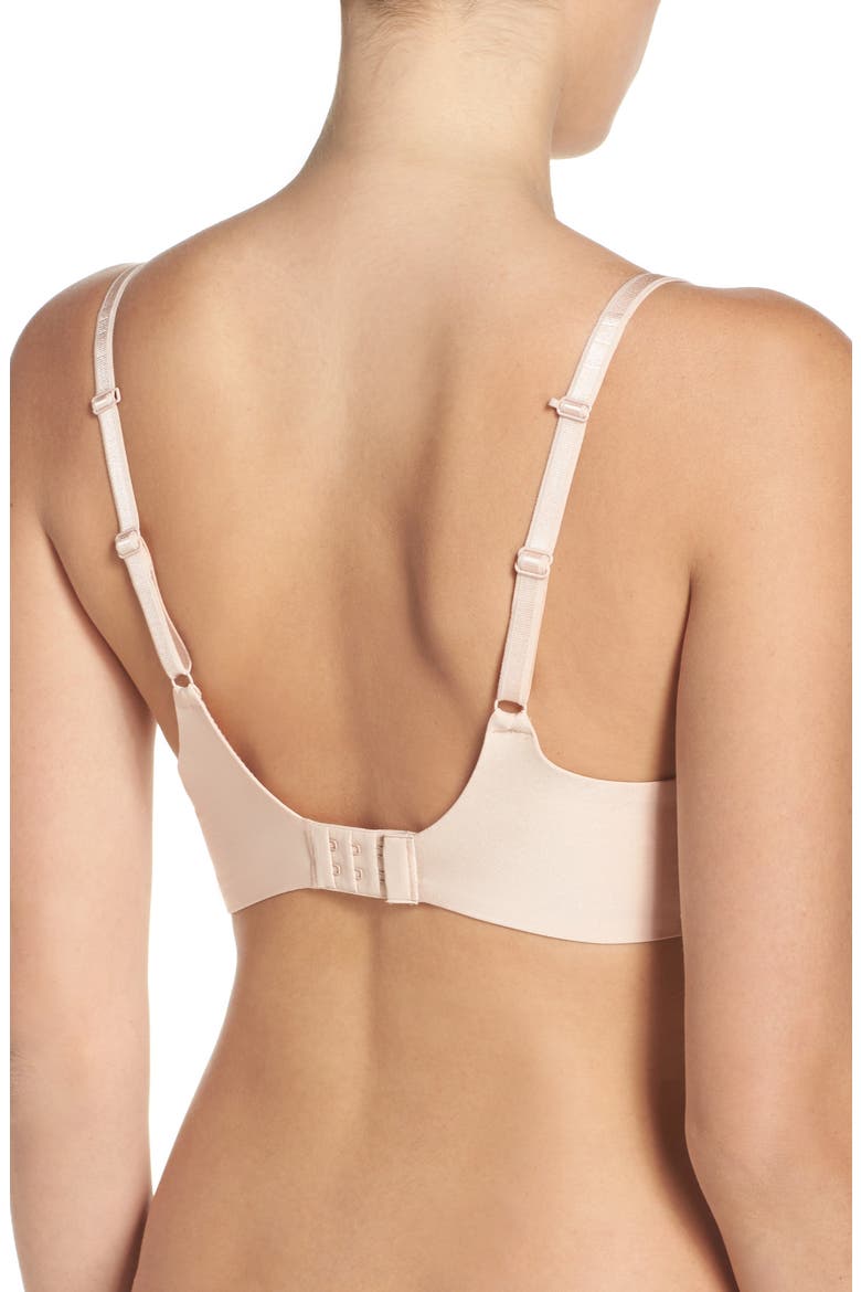 Modern Invisible Smooth Custom Fit Plunge Bra, Alternate, color, LIGHT NUDE