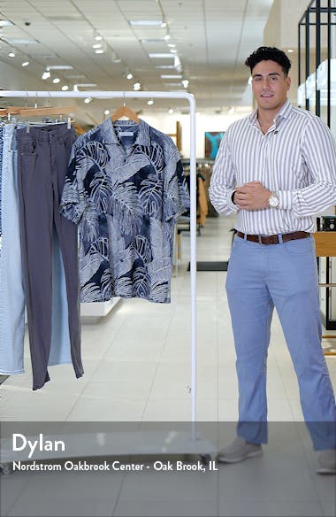 Tommy Bahama Vine Lines Short Sleeve Silk Button-Up Shirt (Men ...