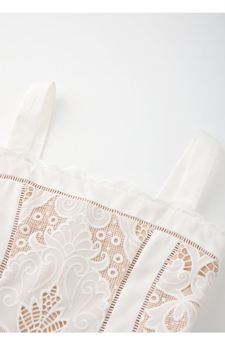 Marlo Kids Celia Lace Maxi Dress, Alternate, color, Ivory