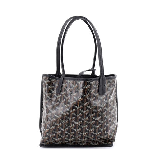 Anjou Reversible Tote Coated Canvas Mini