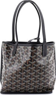 Pre-Owned Goyard Anjou Reversible Tote Coated Canvas Mini