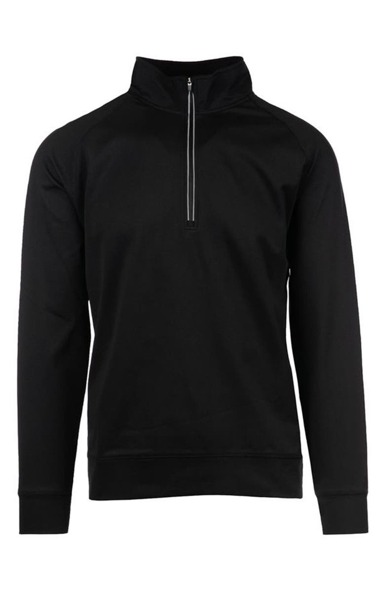 BURNSIDE The Burn Quarter Zip Windbreaker, Main, color, Black