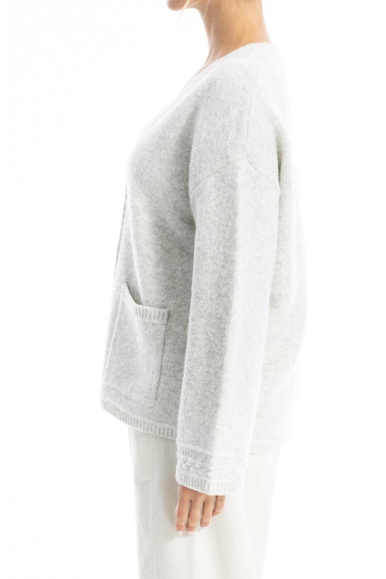 V-Neck Cardigan, Alternate, color, HEATHER CLOUD