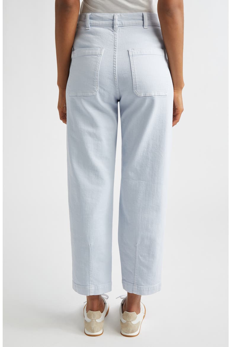 Garment Dye Flare Leg Bull Denim Jeans, Alternate, color, 130 SKY BLUE