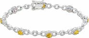 SUZY LEVIAN Lab Created Sapphire Tennis Bracelet