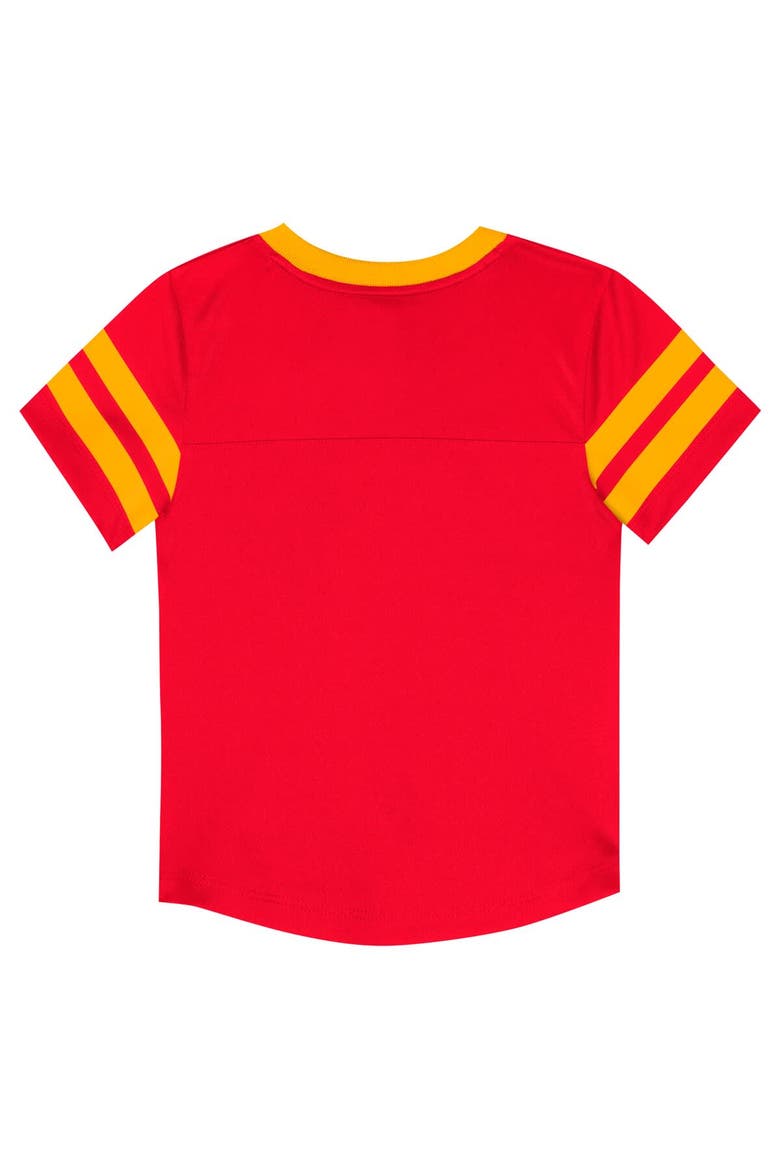 Toddler Outerstuff Red/Gold Kansas City Chiefs Red Zone V-Neck T-Shirt & Pants Set, Alternate, color, Red