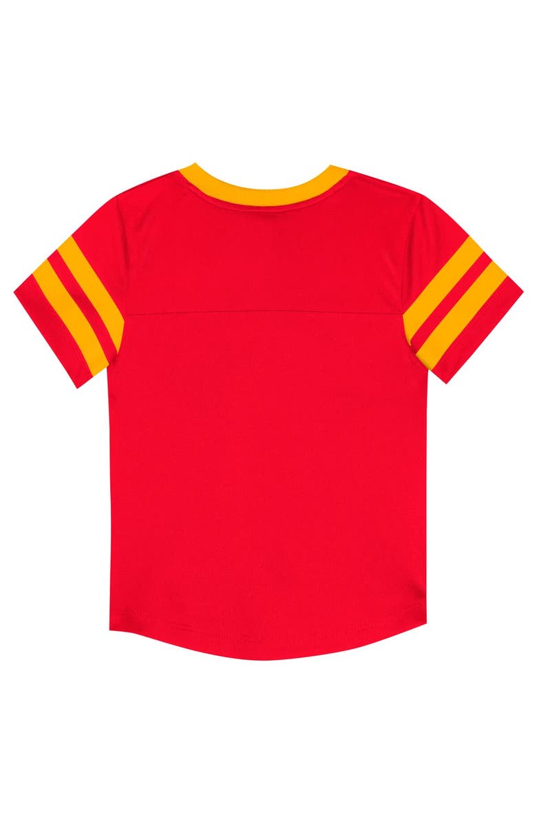 Outerstuff Toddler Outerstuff Red/Gold Kansas City Chiefs Red Zone V-Neck T-Shirt & Pants Set, Alternate, color, Red