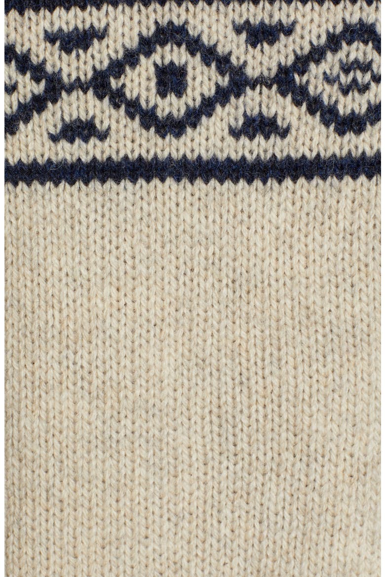 Wallace & Barnes Fair Isle Crewneck Sweater, Alternate, color, HEATHER OATMEAL