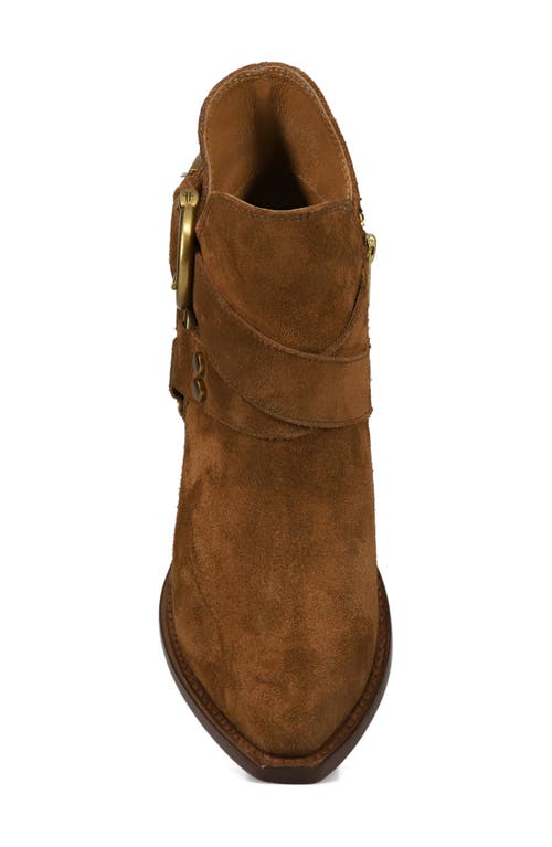 Frye Sacha Harness Bootie In Brown