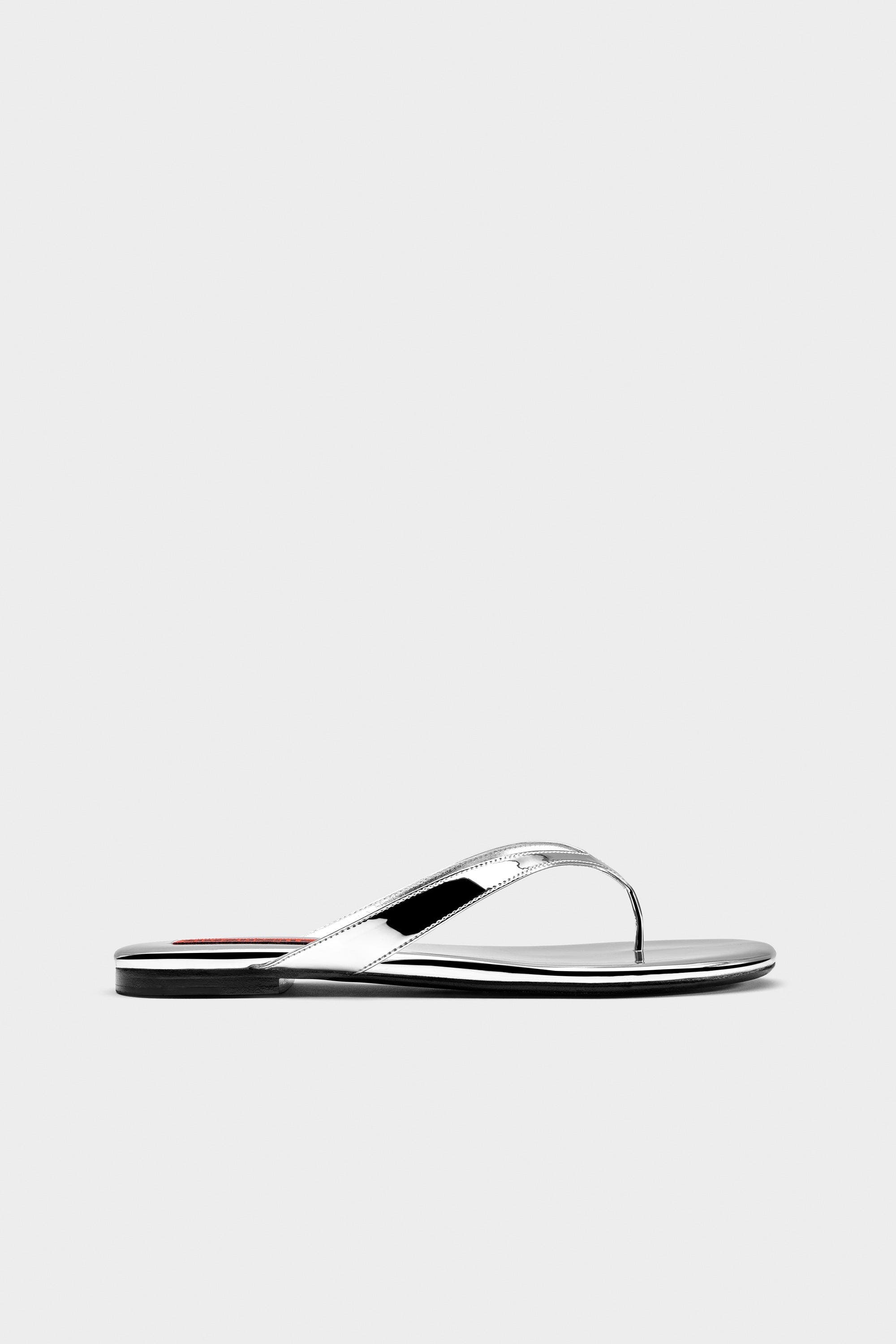 Metallic Riviera Thong Sandal, Alternate, color, Silver