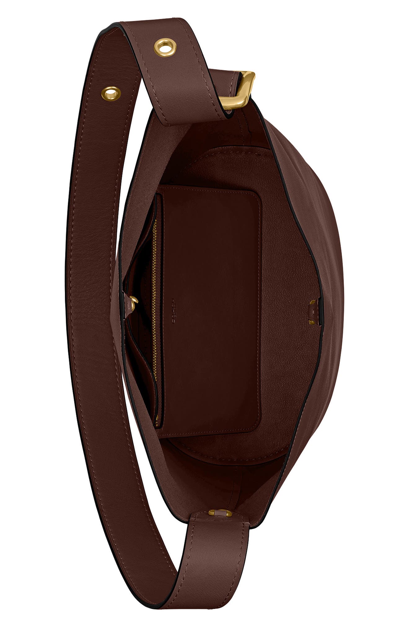 COACH Bleecker Natural Grain Leather Shoulder Bag, Alternate, color, Maple