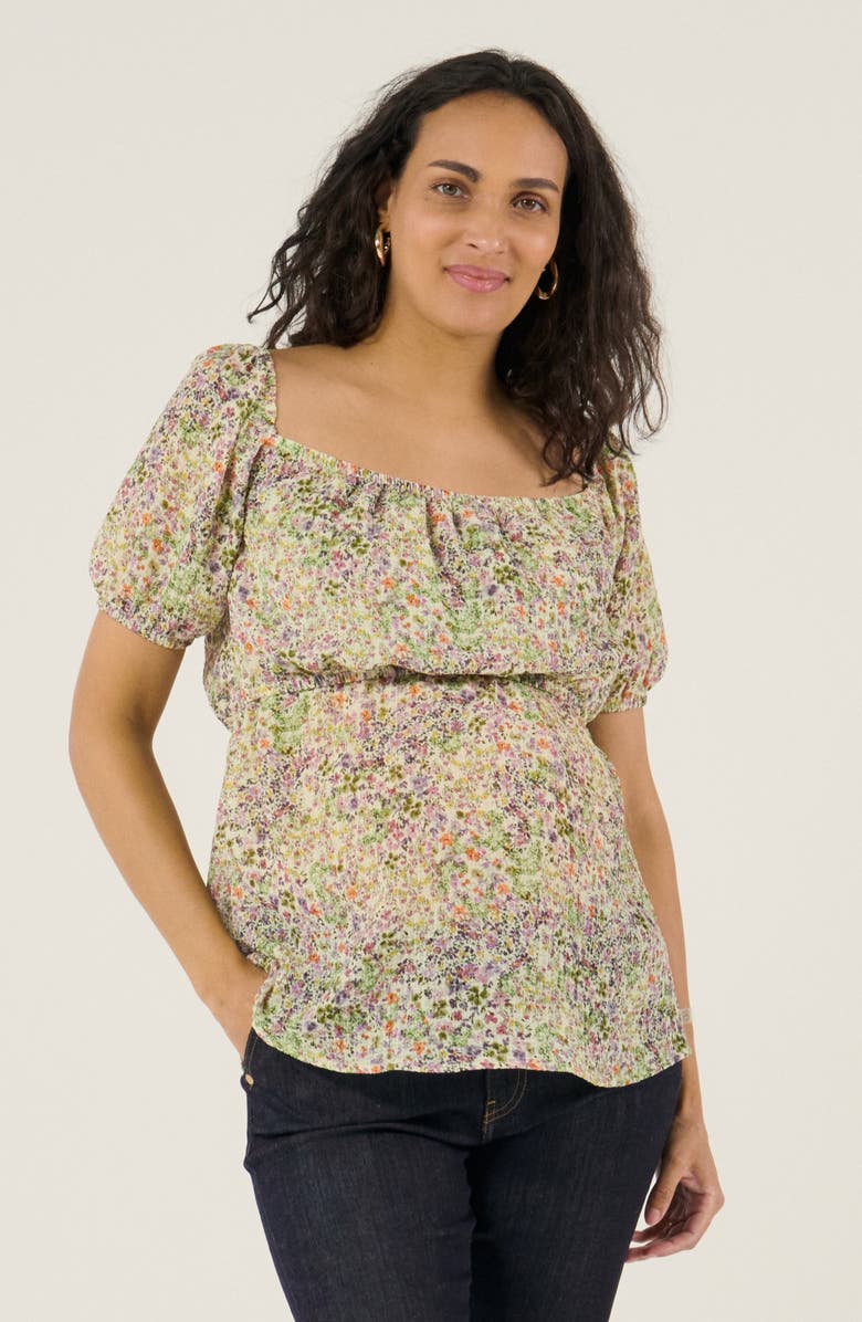Cache Coeur Maternity and Nursing Top Joy, Main, color, Multicolor