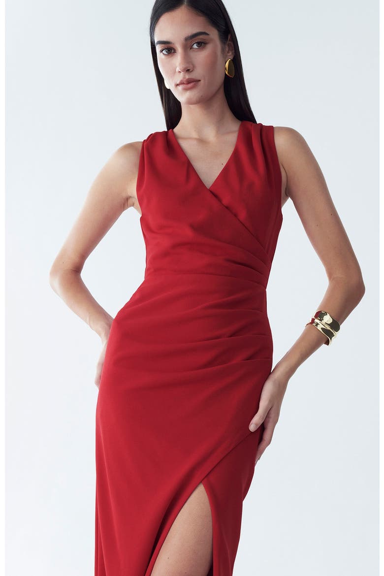 Merry Maxi Dress, Alternate, color, Scarlet
