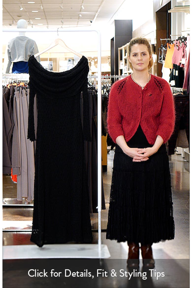 Wilma Off the Shoulder Long Sleeve Maxi Dress video
