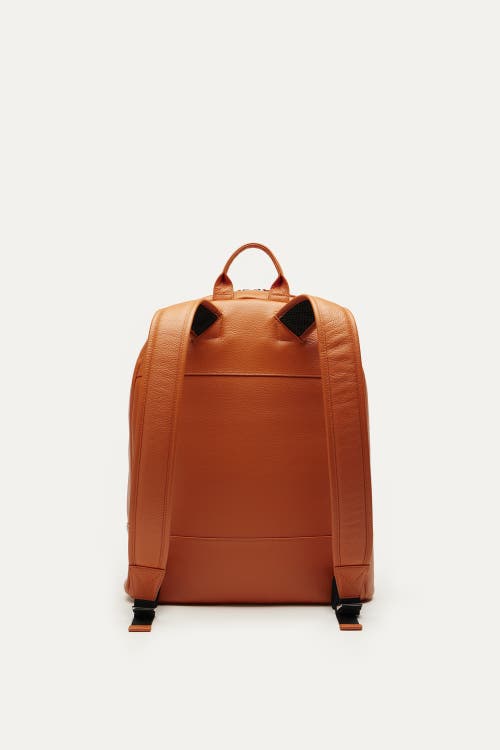 Want Les Essentiels De La Vie Want Les Essentiels Kastrup Pebble-grained Leather Backpack In Orange