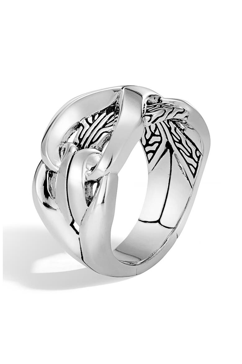 Men's Classic Chain Ring, Alternate, color, SILVER