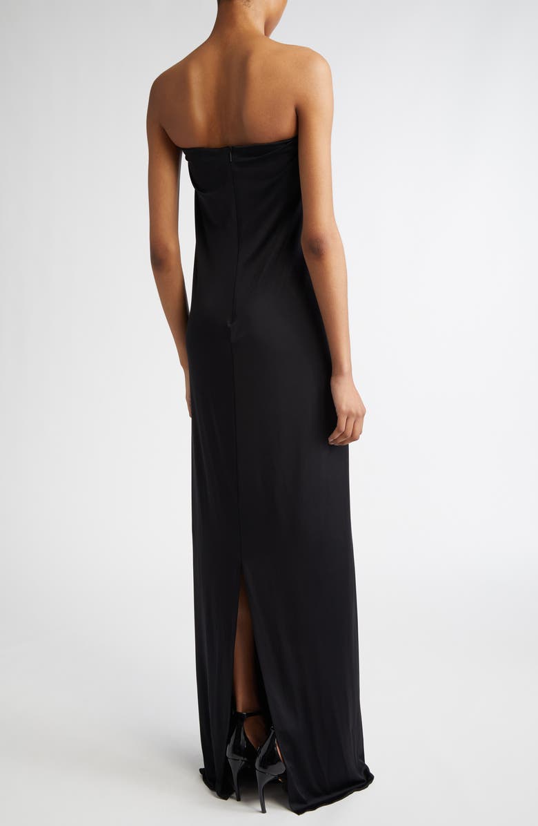 FERRAGAMO Strapless Draped Jersey Gown, Alternate, color,