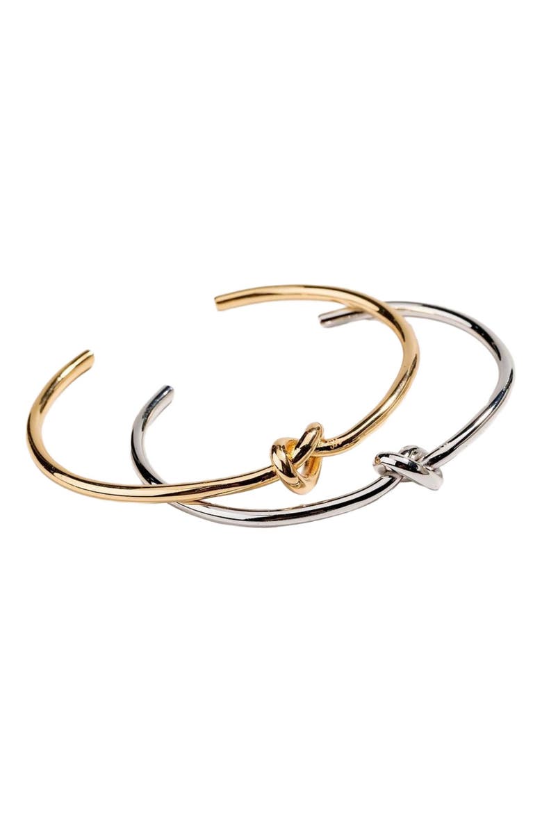Love Knot Bracelet -Gold Knot Bracelet, Alternate, color, Silver