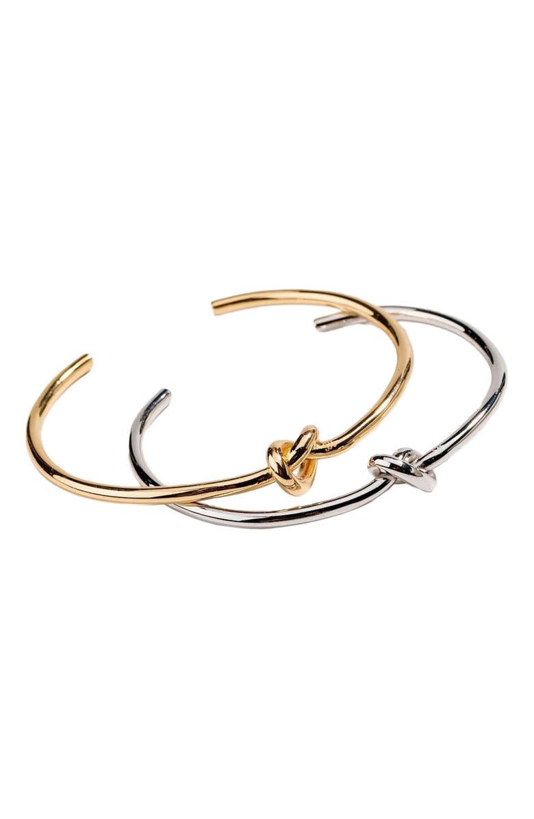 Hollywood Sensation Love Knot Bracelet -Gold Knot Bracelet, Alternate, color, Silver
