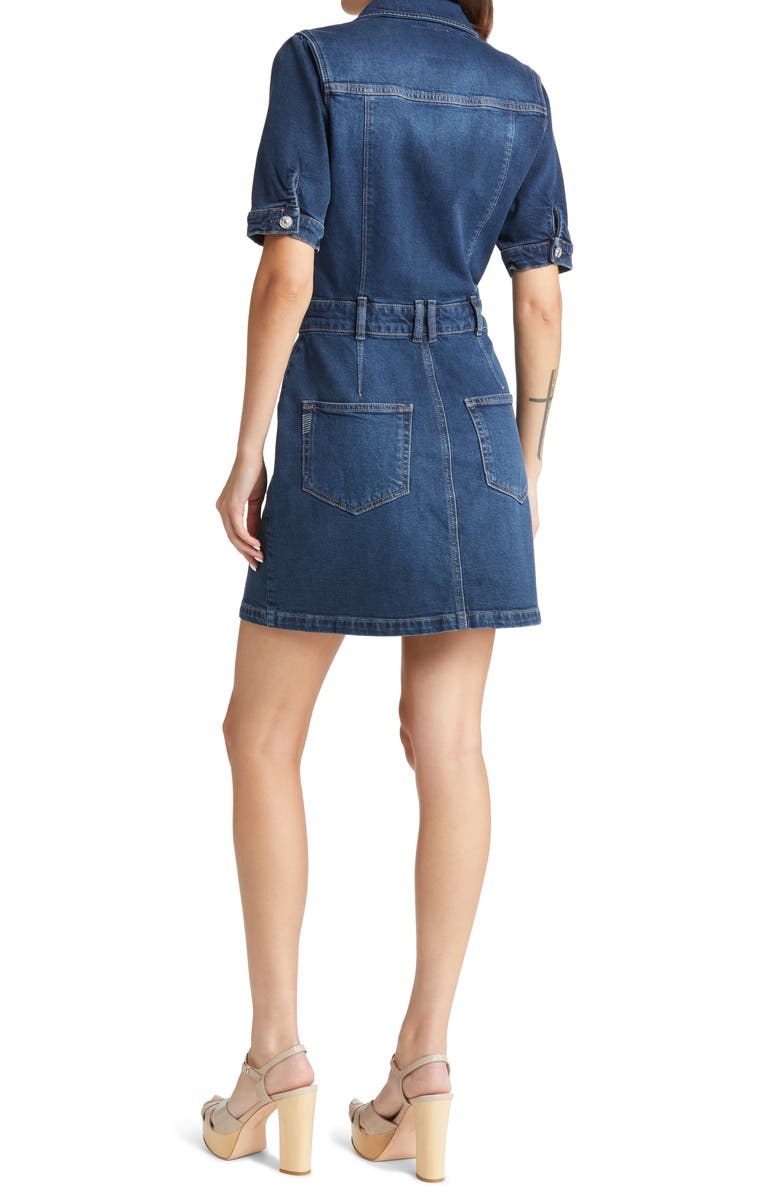 PAIGE Mayslie Button-Up Stretch Denim Dress, Alternate, color, 