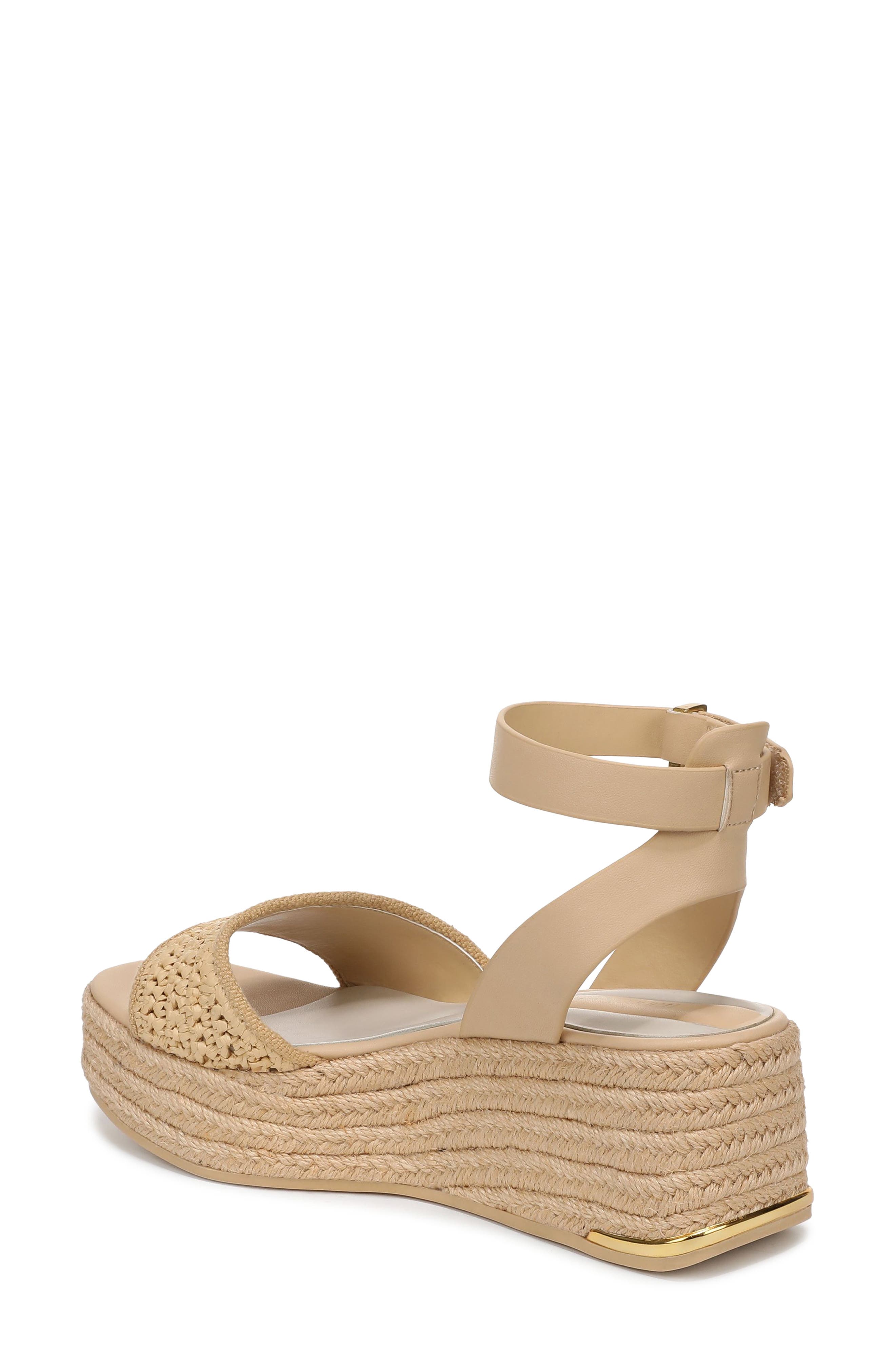 Franco Sarto Tiffany Platform Wedge Sandal, Alternate, color, Natural