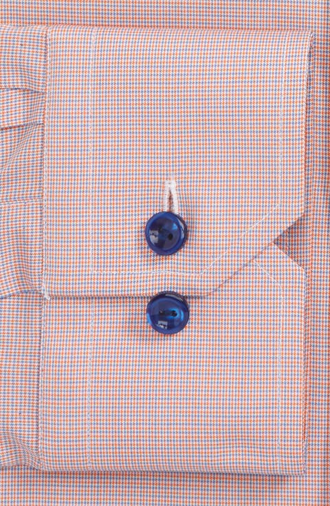 Contemporary Fit Houndstooth Dress Shirt