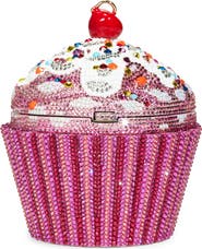 JUDITH LEIBER COUTURE Cherry Cupcake Crystal Clutch