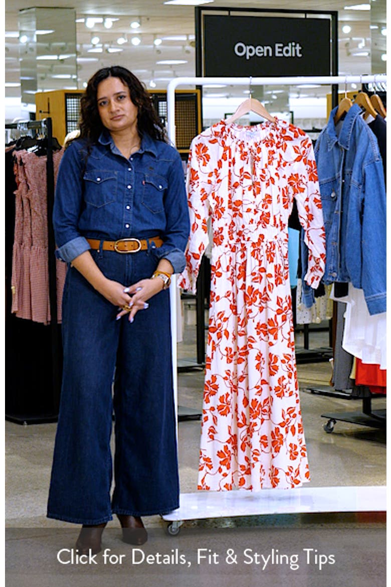 Matia Floral Long Sleeve Cotton Maxi Dress video