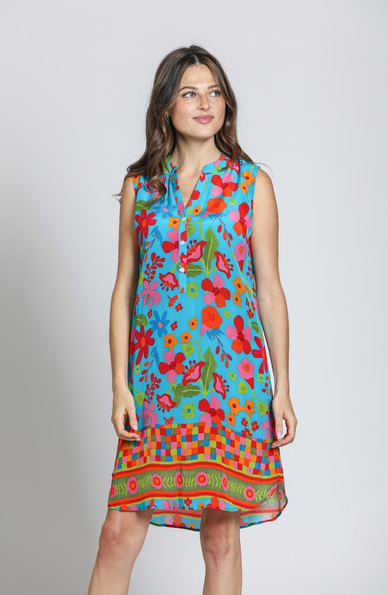 APNY Sleeveless Shift Dress, Alternate, color, Blue Multi