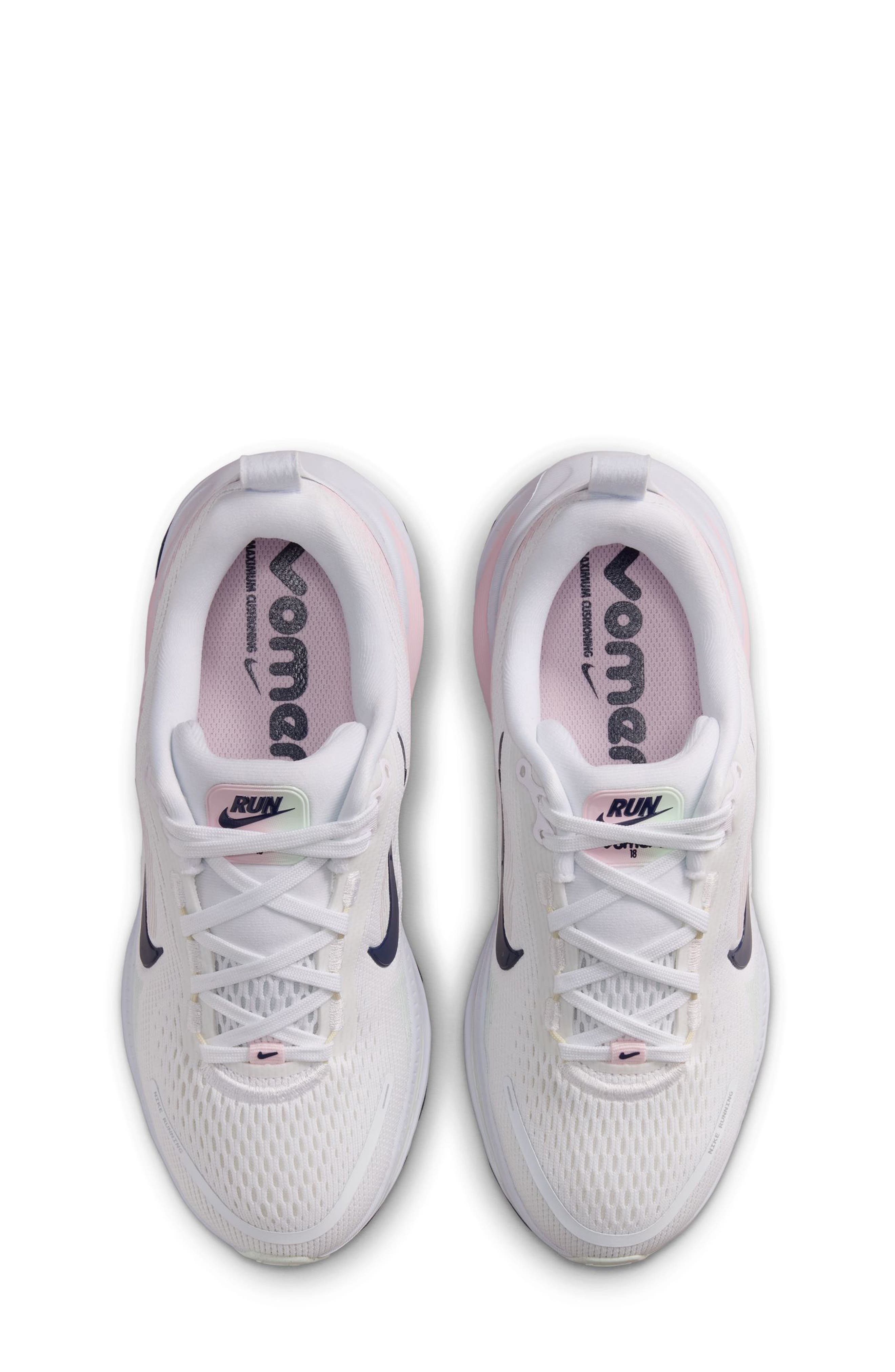 Kids' Vomero 18 Running Shoe, Alternate, color, 112 WHITE/MNNAVY