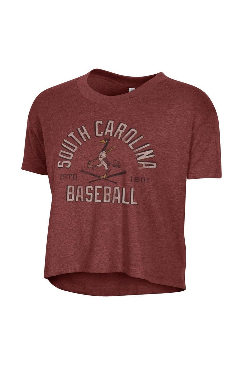 Women's Alternative Apparel Garnet South Carolina Gamecocks Baseball Headliner Cropped T-Shirt, Alternate, color, Garnet