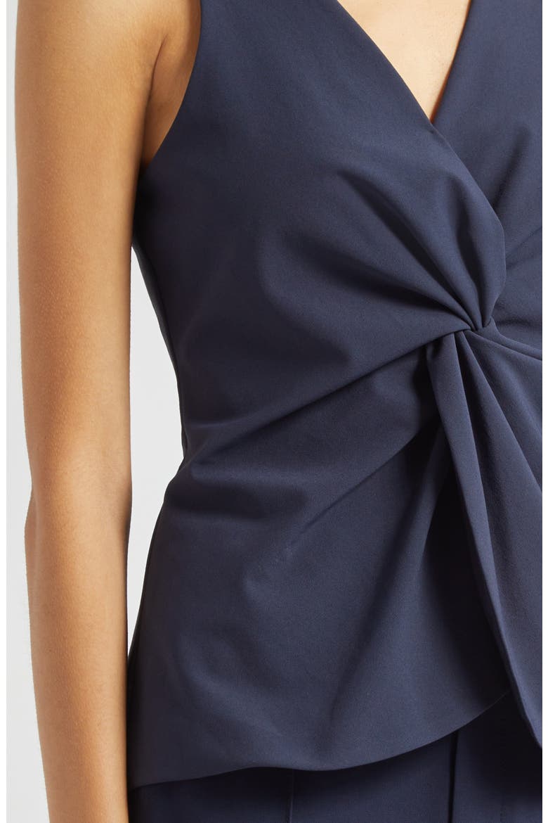Kenna Twist Sleeveless Top, Alternate, color, NAVY