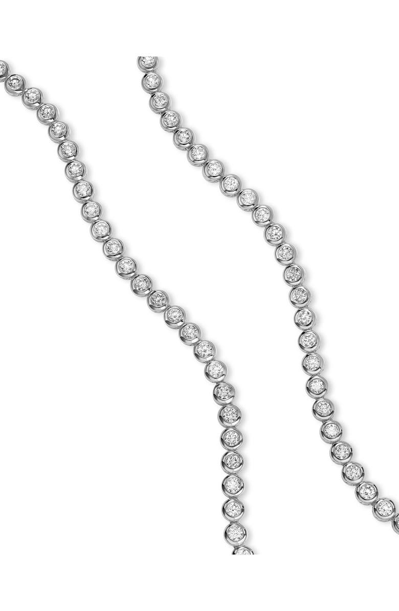 David Yurman Bezel Set Diamond Tennis Necklace, 4.7mm, Alternate, color, Metallic Gold