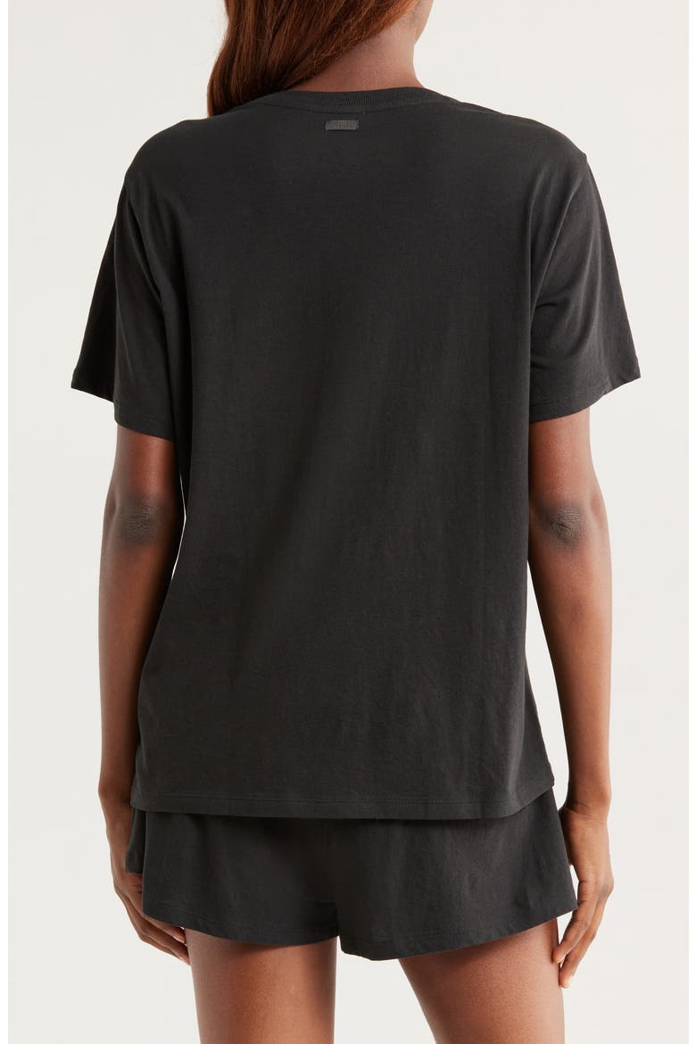 Organic Pima Cotton Short Pajamas, Alternate, color, IMMERSED BLACK
