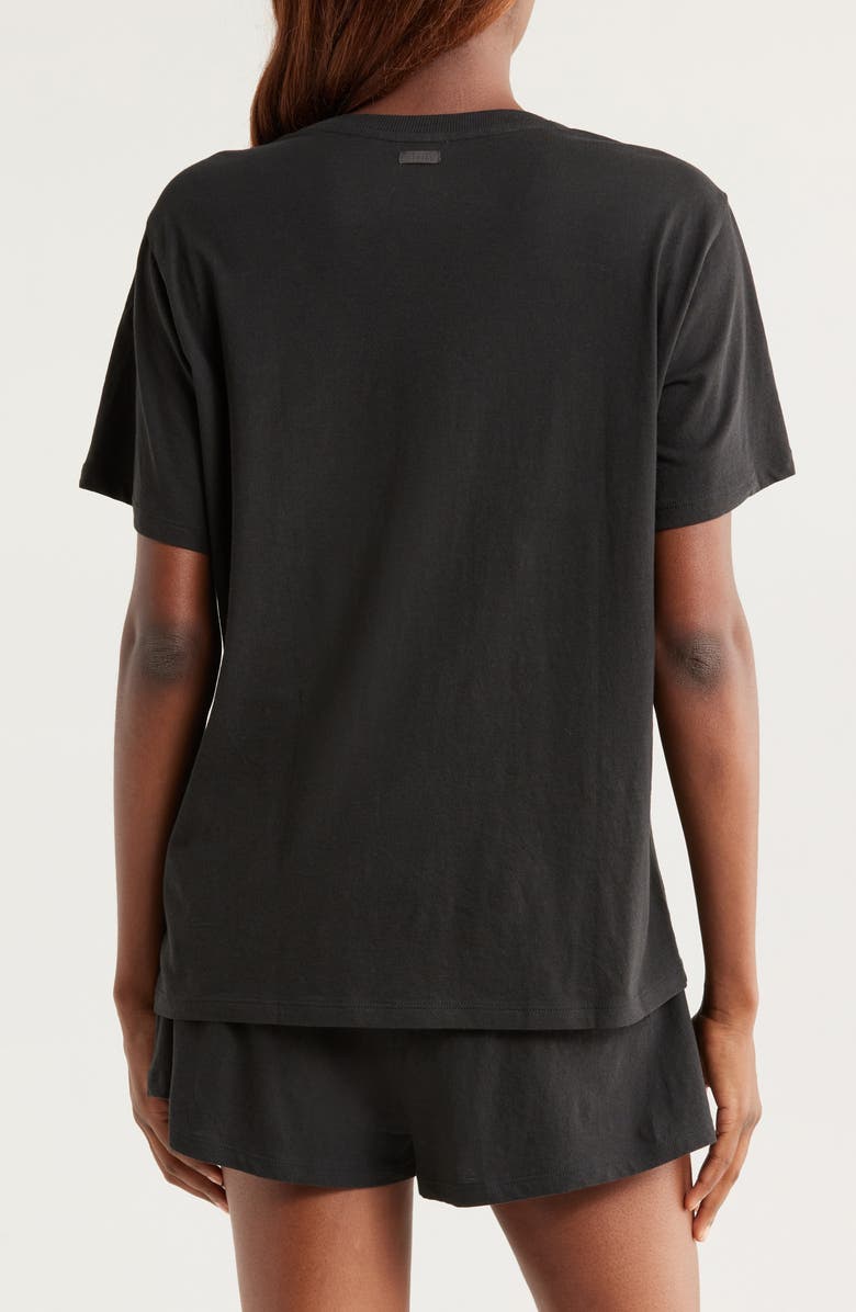 Lunya Organic Pima Cotton Short Pajamas, Alternate, color, Immersed Black