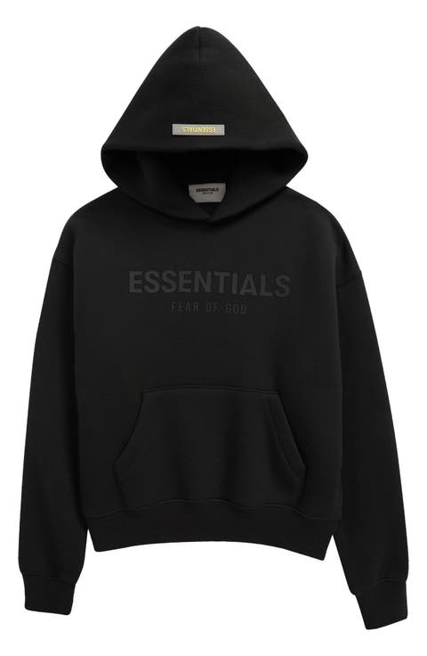 Fear of God Kids' Essentials Logo Hooded Sweatshirt (Little Boy & Big Boy)