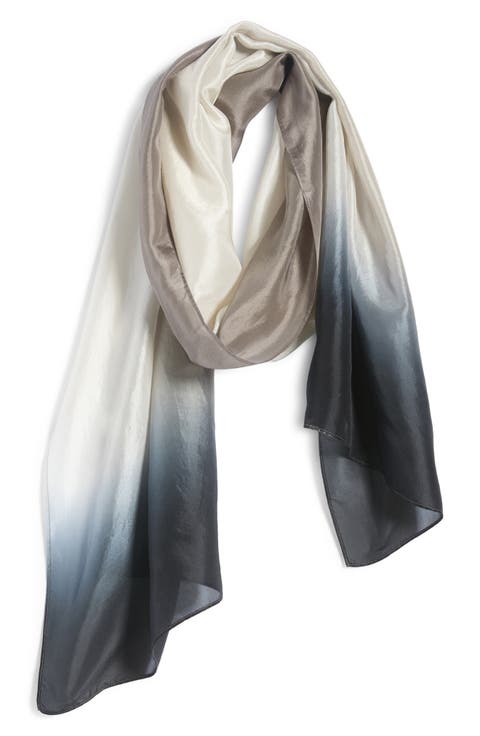 Dip Dye Silk Scarf