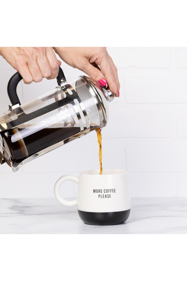 More Coffee Please Mug Ceramic White 13 oz, Alternate, color, White