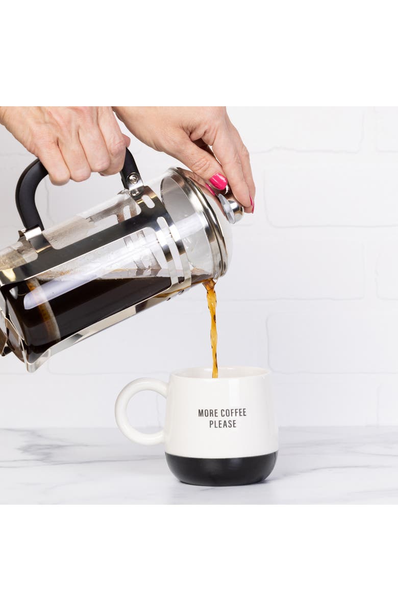 Totalee Gift More Coffee Please Mug Ceramic White 13 oz, Alternate, color, White