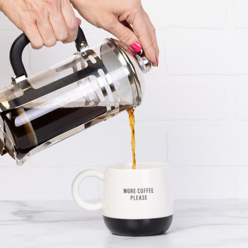 Totalee Gift More Coffee Please Mug Ceramic White 13 oz In Multi