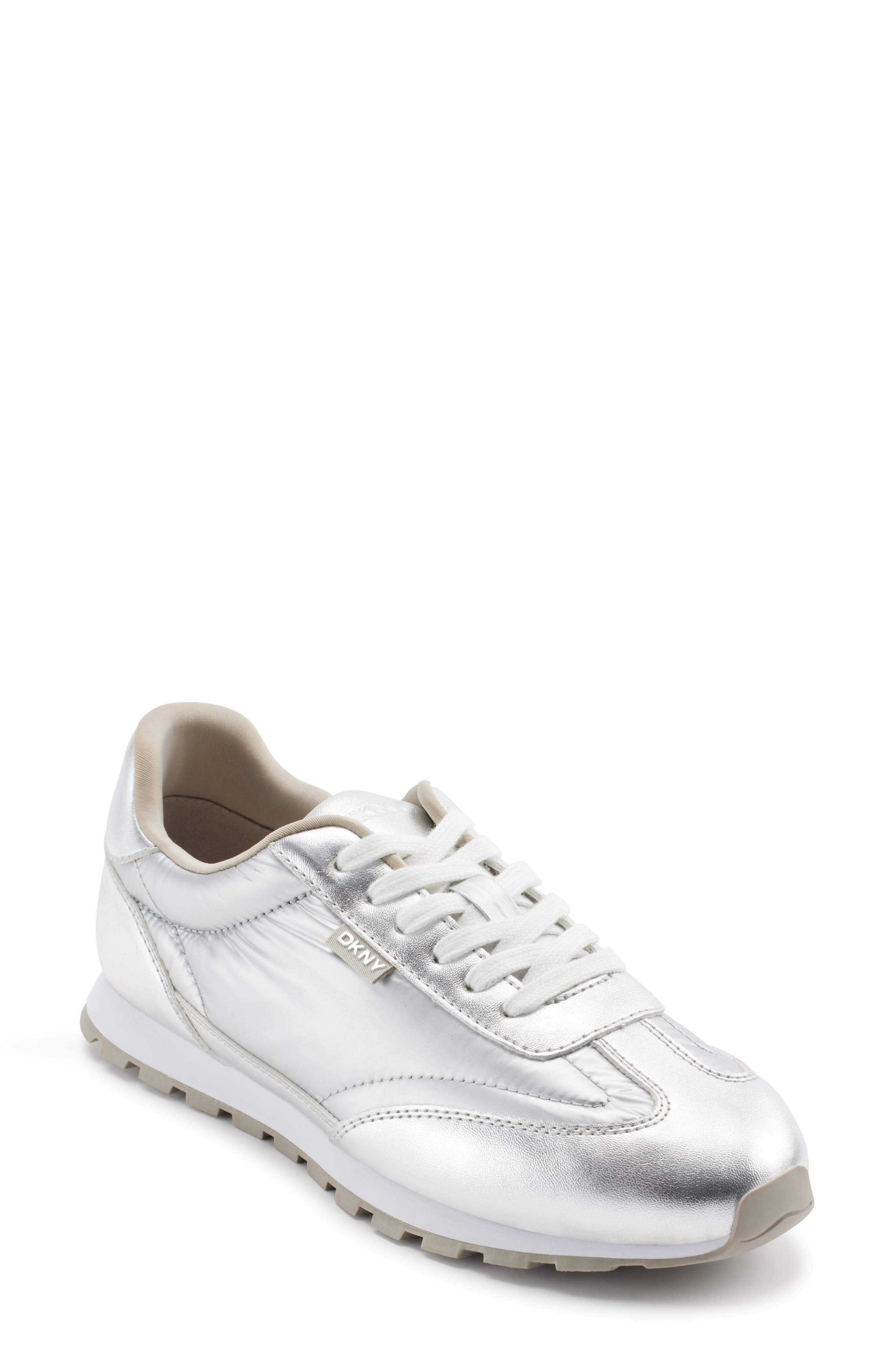 DKNY Metallic Sneaker, Main, color, 