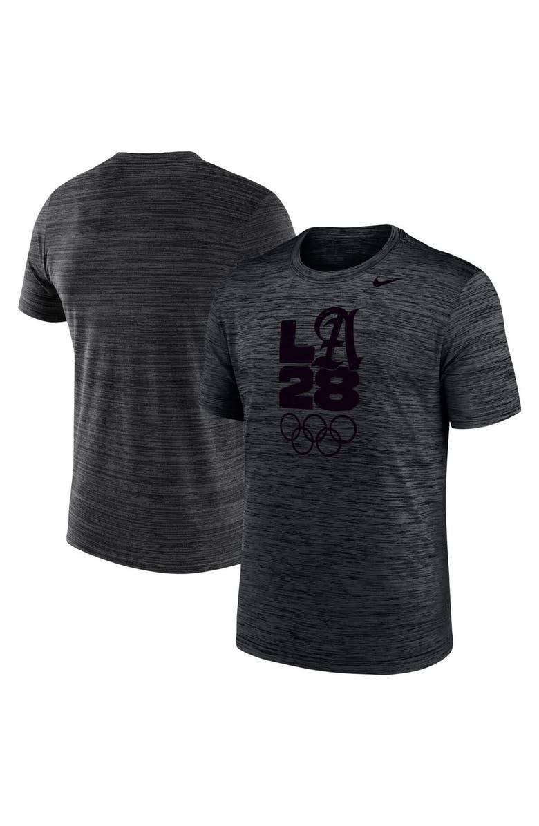 Nike Men's Nike  Black LA28 Summer Olympics Team Issue Velocity Performance T-Shirt, Main, color, Black