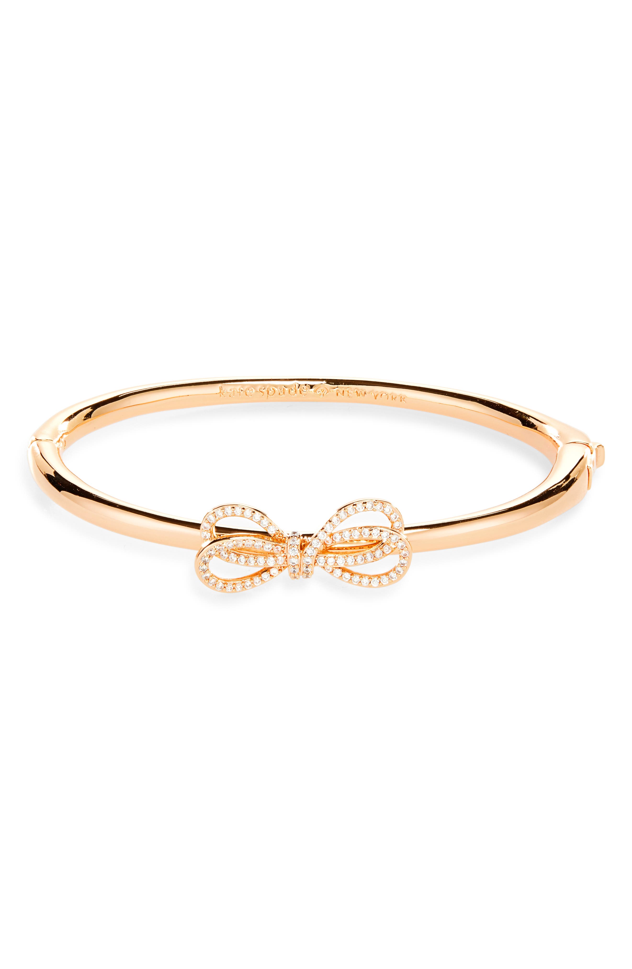 Kate Spade New York bow meets girl pavé bangle bracelet