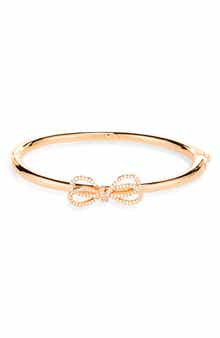Kate Spade New York bow meets girl pavé bangle bracelet