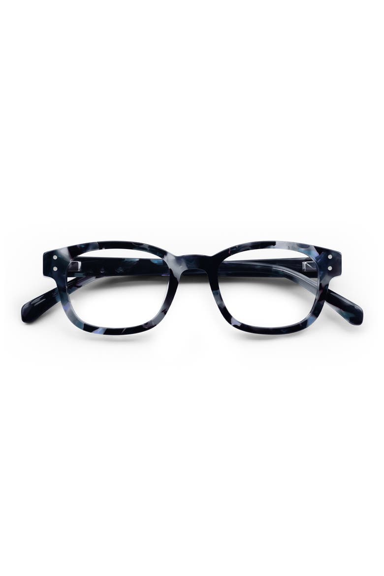 Biff 51mm Square Reading Glasses, Alternate, color, BLUEBERRY TORTOISE