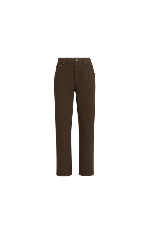 Straight five-pocket trousers