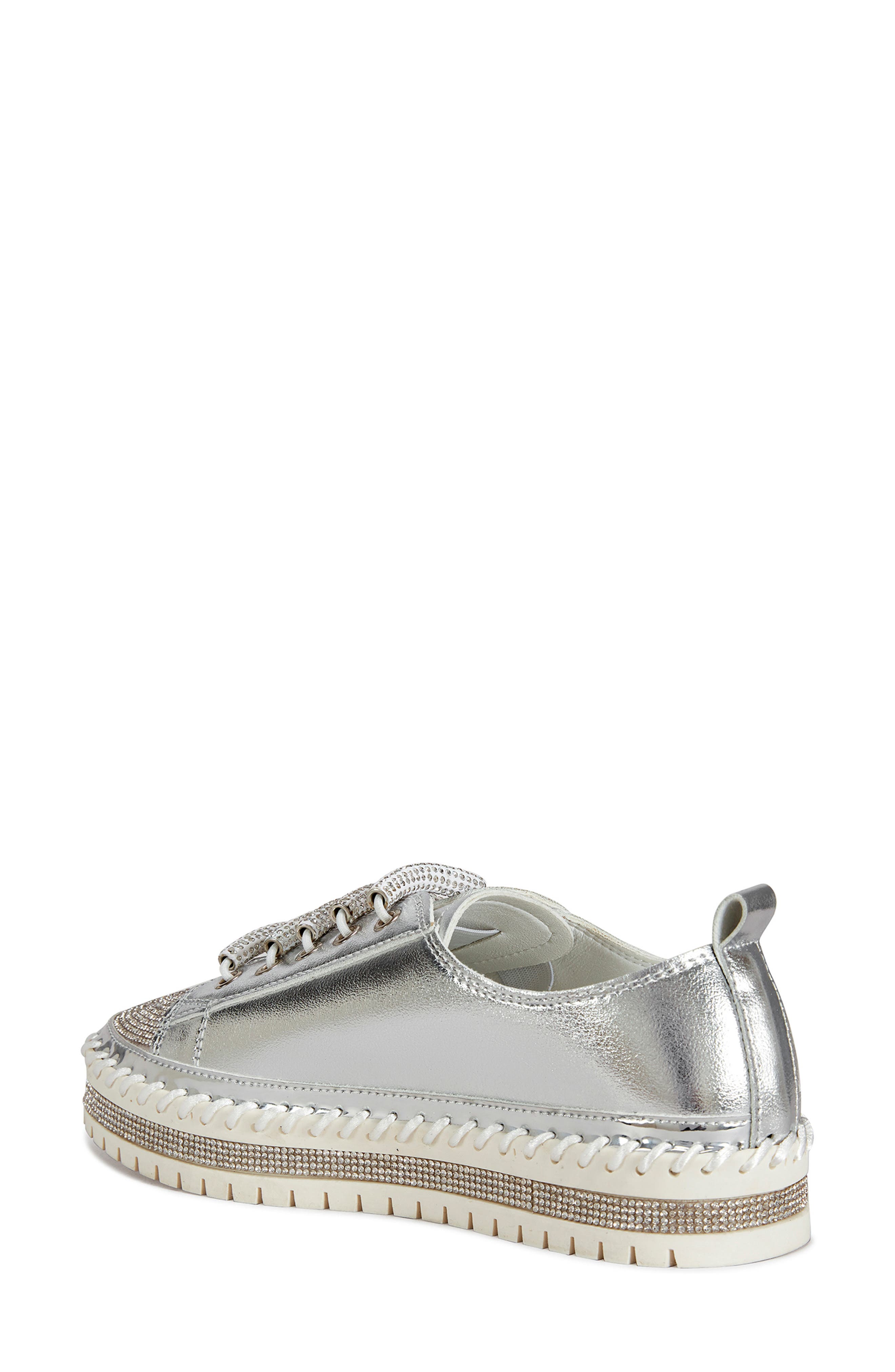 AZALEA WANG Boyant Sneaker, Alternate, color, Silver